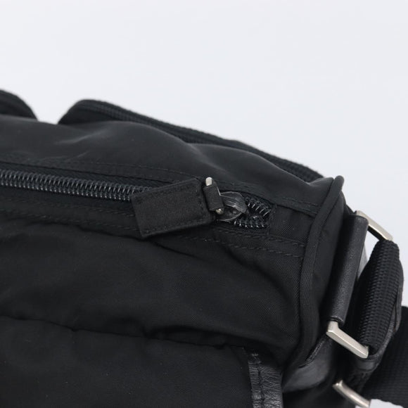 PRADA Shoulder Bag Nylon Black Silver BT0172 Auth am12240V