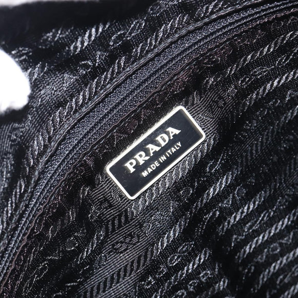 PRADA Shoulder Bag Nylon Black Silver BT0172 Auth am12240V
