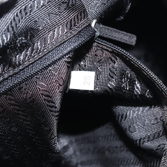 PRADA Shoulder Bag Nylon Black Silver BT0172 Auth am12240V