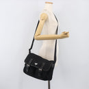 PRADA Shoulder Bag Nylon Black Silver BT0172 Auth am12240V-27