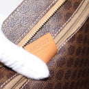 CELINE Macadam Canvas Tote Bag PVC Leather Brown Gold Auth am12243V-21