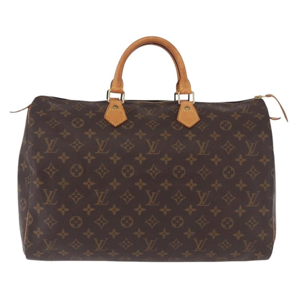 LOUIS VUITTON Monogram Speedy 40 Hand Bag M41522 LV Auth am12248V