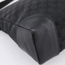 GUCCI GG Canvas Shoulder Bag Black Silver 110054 Auth am12249V-14