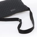 GUCCI GG Canvas Shoulder Bag Black Silver 110054 Auth am12249V-7