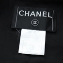 CHANEL Jacket Wool tweed Black CC Auth am12252SAM-10