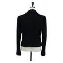CHANEL Jacket Wool tweed Black CC Auth am12252SAM-2