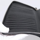 PRADA Organizer Round Long Wallet Leather Black Silver Auth am12253M-15