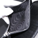 PRADA Organizer Round Long Wallet Leather Black Silver Auth am12253M-19