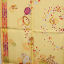 CARTIER Jewelry Pattern Scarf Silk Yellow Auth am12255M-16