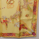 CARTIER Jewelry Pattern Scarf Silk Yellow Auth am12255M-21