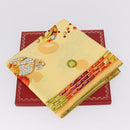 CARTIER Jewelry Pattern Scarf Silk Yellow Auth am12255M-23