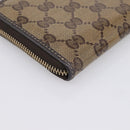 GUCCI GG Crystal Wallet Coated Canvas Outlet Beige Gold 332747 Auth am12258V-11