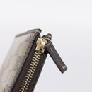 GUCCI GG Crystal Wallet Coated Canvas Outlet Beige Gold 332747 Auth am12258V-12
