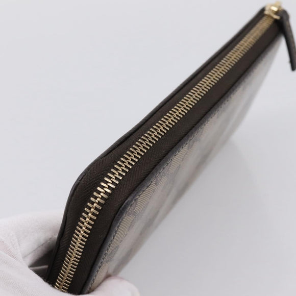 GUCCI GG Crystal Wallet Coated Canvas Outlet Beige Gold 332747 Auth am12258V