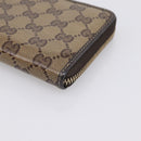 GUCCI GG Crystal Wallet Coated Canvas Outlet Beige Gold 332747 Auth am12258V-8