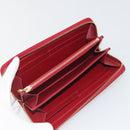 LOUIS VUITTON Monogram Vernis Zippy Wallet Rouge Grunadine M91732 Auth am12259V-9