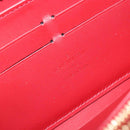 LOUIS VUITTON Monogram Vernis Zippy Wallet Rouge Grunadine M91732 Auth am12259V-17