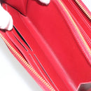 LOUIS VUITTON Monogram Vernis Zippy Wallet Rouge Grunadine M91732 Auth am12259V-19