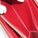 LOUIS VUITTON Monogram Vernis Zippy Wallet Rouge Grunadine M91732 Auth am12259V-21