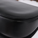 GUCCI Bamboo Hand Bag Leather 2way Black Gold 000 46 0633 Auth am12260SAV-15