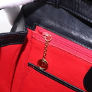 GUCCI Bamboo Hand Bag Leather 2way Black Gold 000 46 0633 Auth am12260SAV-22