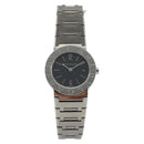 BVLGARI Watches Stainless Steel Silver Black Auth am12261SAM-13