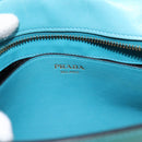 PRADA Shoulder Bag Safiano Leather Green Gold Auth am12262A-17