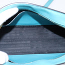 PRADA Shoulder Bag Safiano Leather Green Gold Auth am12262A-11
