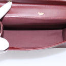 CARTIER Must Line Pouch Leather Bordeaux Gold Auth am12264V-9