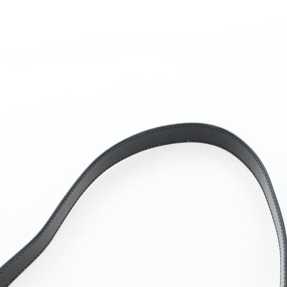 CELINE Circle Handle Hand Bag Leather 2way Black Silver Auth am12266V