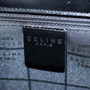 CELINE Circle Handle Hand Bag Leather 2way Black Silver Auth am12266V-22