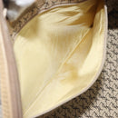 SAINT LAURENT Mini Boston Bag PVC Canvas Gray Gold Auth am12267A-21