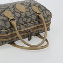 SAINT LAURENT Mini Boston Bag PVC Canvas Gray Gold Auth am12267A-7