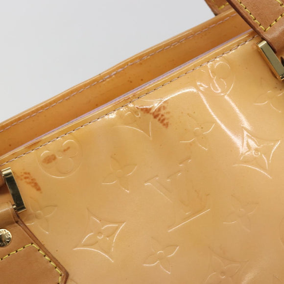 LOUIS VUITTON Monogram Vernis Houston Hand Bag Rose M91054 LV Auth am12269