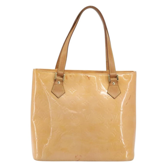 LOUIS VUITTON Monogram Vernis Houston Hand Bag Rose M91054 LV Auth am12269