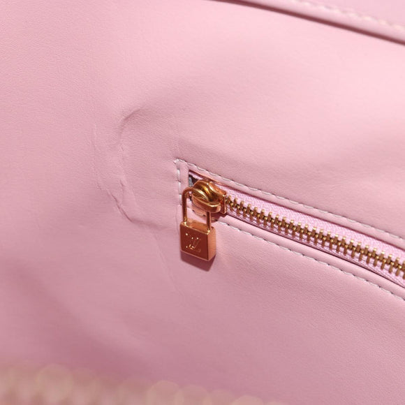 LOUIS VUITTON Monogram Vernis Houston Hand Bag Rose M91054 LV Auth am12269