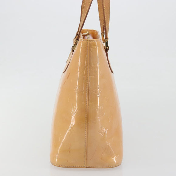 LOUIS VUITTON Monogram Vernis Houston Hand Bag Rose M91054 LV Auth am12269