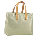 LOUIS VUITTON Monogram Vernis Reade PM Hand Bag Gris M91145 LV Auth am12277V-1