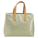 LOUIS VUITTON Monogram Vernis Reade PM Hand Bag Gris M91145 LV Auth am12277V-13
