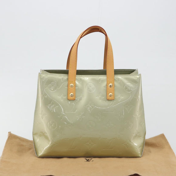 LOUIS VUITTON Monogram Vernis Reade PM Hand Bag Gris M91145 LV Auth am12277V