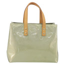 LOUIS VUITTON Monogram Vernis Reade PM Hand Bag Gris M91145 LV Auth am12277V-2