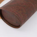 ETRO Paisley Hand Bag PVC Bordeaux Gold Auth am12279V-13