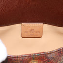 ETRO Paisley Hand Bag PVC Bordeaux Gold Auth am12279V-14