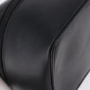 GUCCI Vanity Hand Bag Leather Black Silver 032 1956 0140 Auth am12280-15