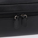 GUCCI Vanity Hand Bag Leather Black Silver 032 1956 0140 Auth am12280-19