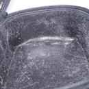 GUCCI Vanity Hand Bag Leather Black Silver 032 1956 0140 Auth am12280-21