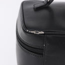 GUCCI Vanity Hand Bag Leather Black Silver 032 1956 0140 Auth am12280-3