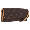 LOUIS VUITTON Monogram Pochette Twin PM Shoulder Bag M51854 LV Auth am12281V-1