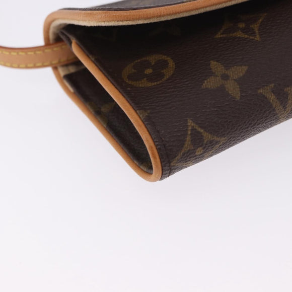 LOUIS VUITTON Monogram Pochette Twin PM Shoulder Bag M51854 LV Auth am12281V