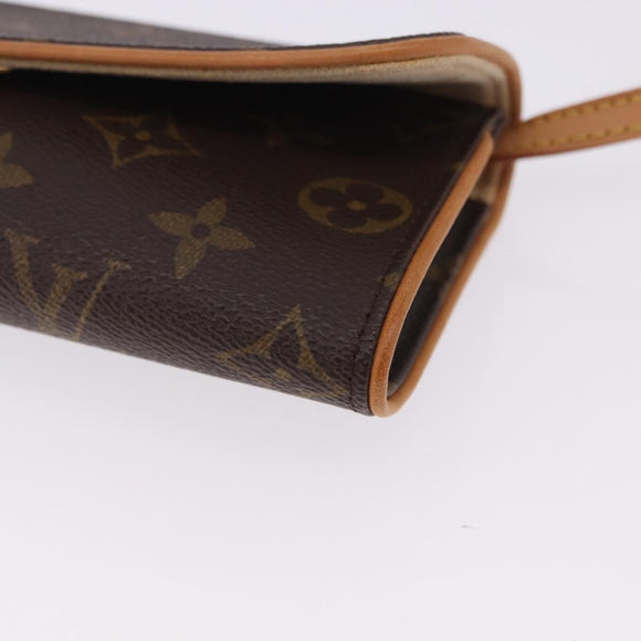 LOUIS VUITTON Monogram Pochette Twin PM Shoulder Bag M51854 LV Auth am12281V
